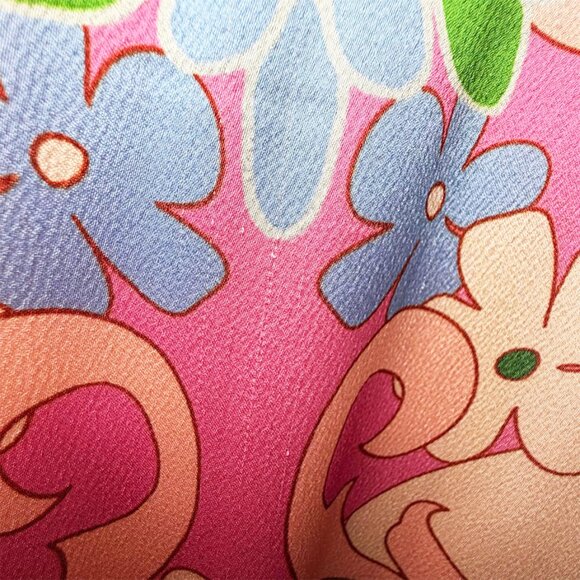 CIEBON Irena Floral Long Sleeve Satin Dress - Picture 7 of 11